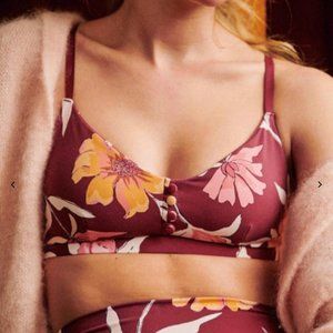 New wot Sezane Susanne Bra - Flower Print - S